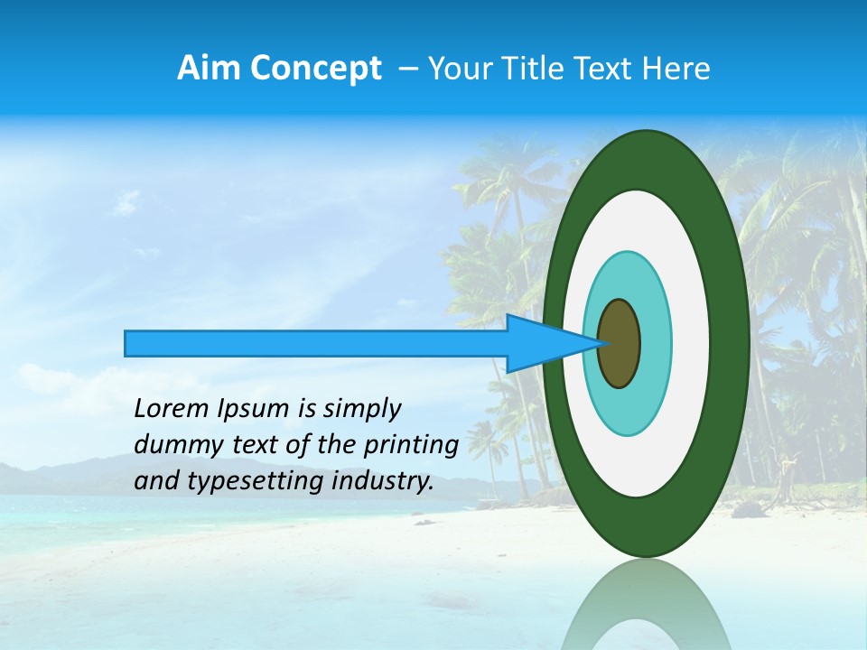 Vacation Landscape Exotic PowerPoint Template