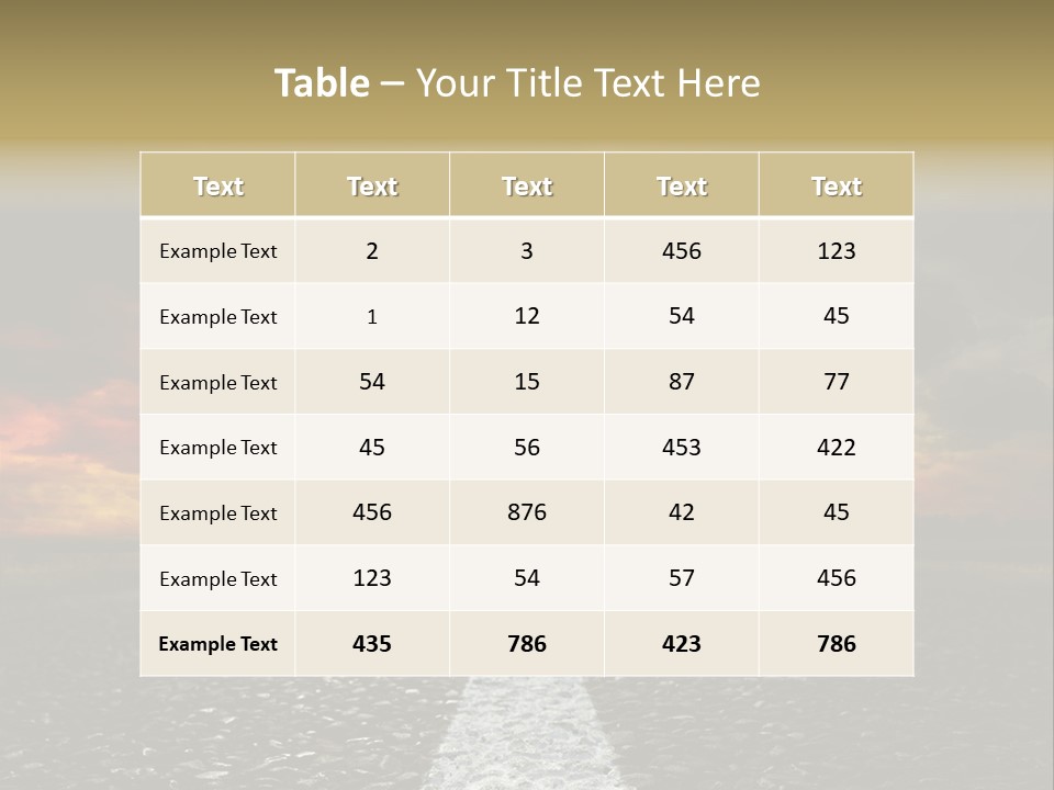 Weather Season Land PowerPoint Template