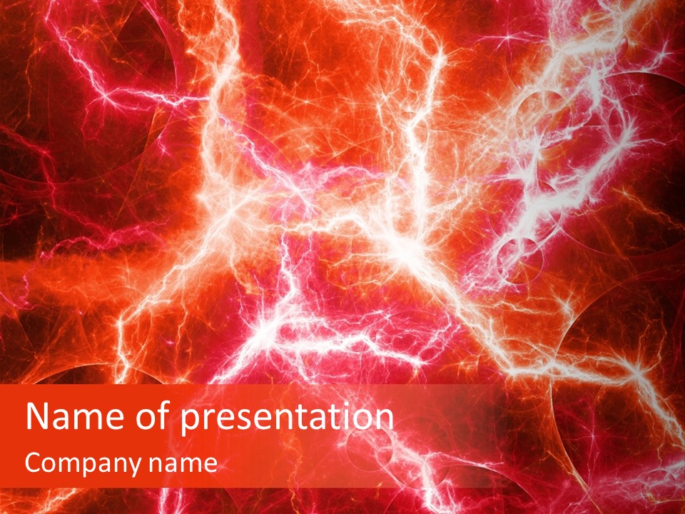 Color Voltage Thunder PowerPoint Template