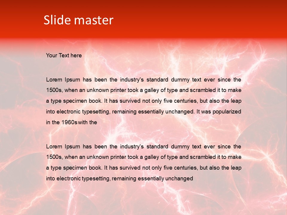 Color Voltage Thunder PowerPoint Template