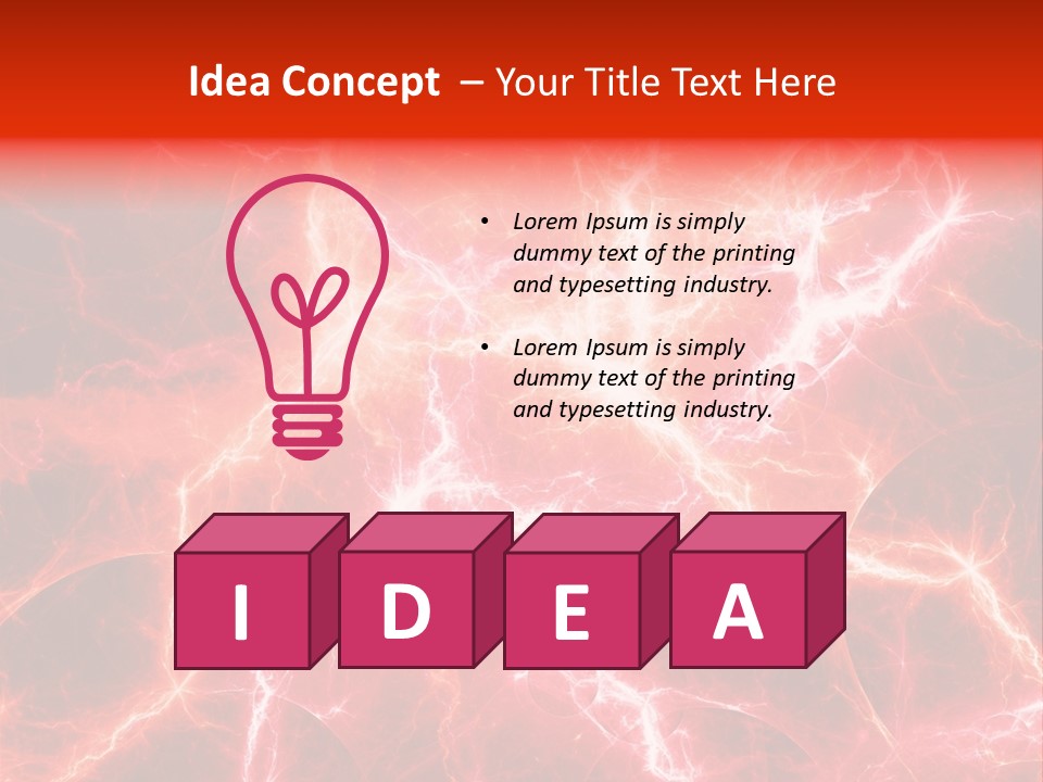 Color Voltage Thunder PowerPoint Template