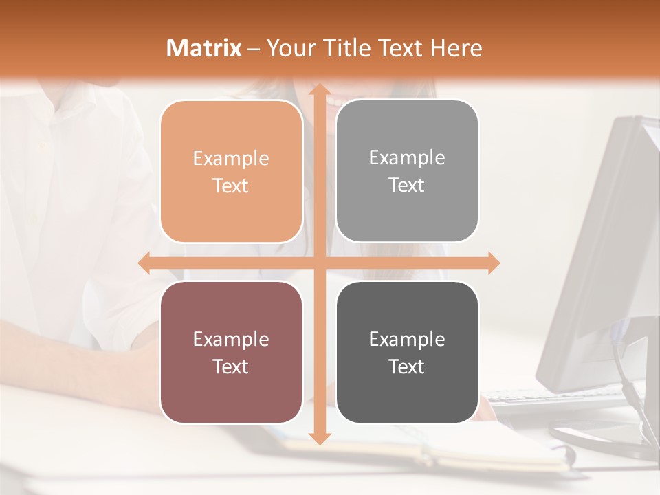 Young Adults Smiling Happy PowerPoint Template