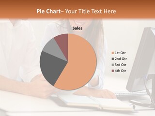 Young Adults Smiling Happy PowerPoint Template