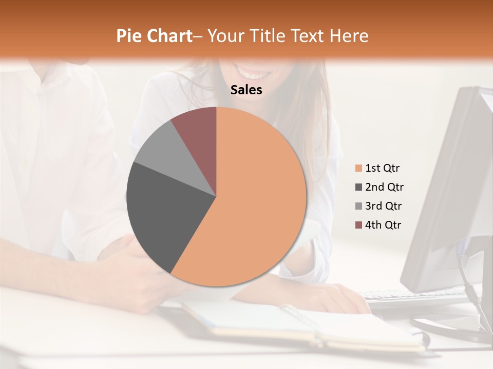 Young Adults Smiling Happy PowerPoint Template
