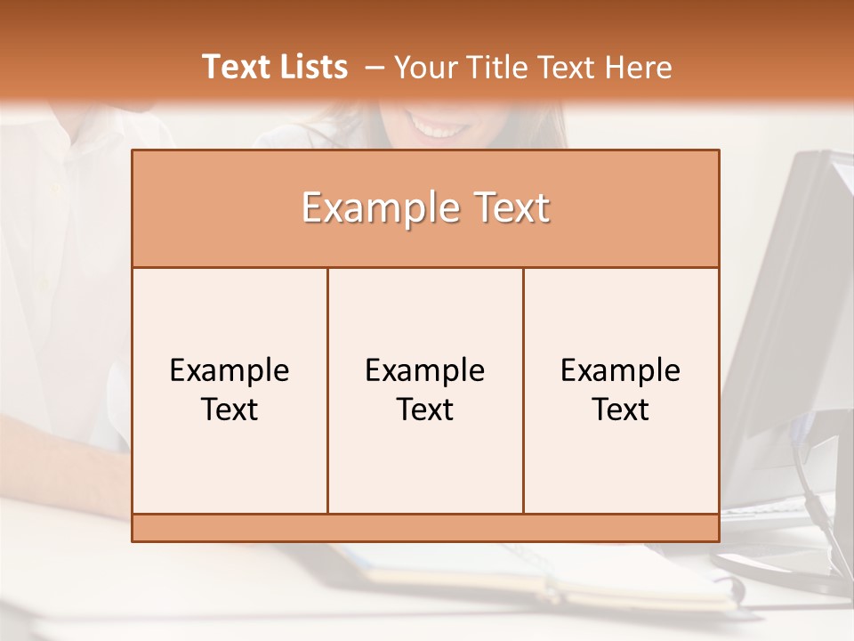 Young Adults Smiling Happy PowerPoint Template