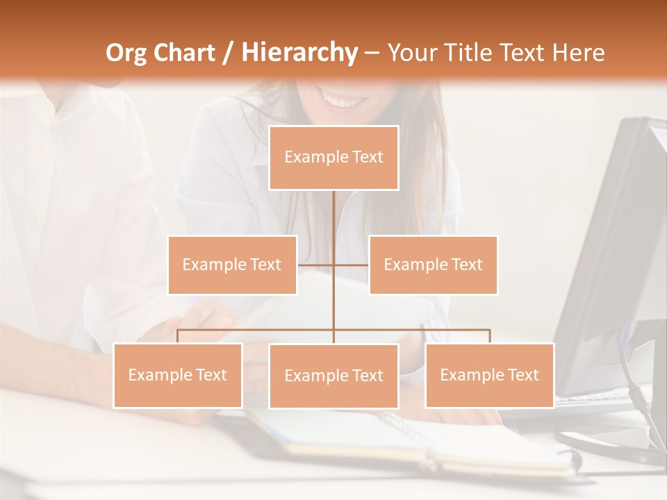 Young Adults Smiling Happy PowerPoint Template