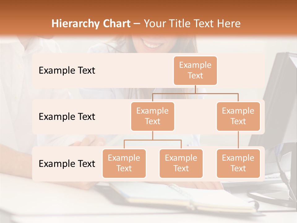 Young Adults Smiling Happy PowerPoint Template