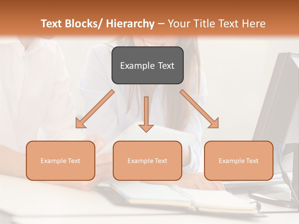 Young Adults Smiling Happy PowerPoint Template