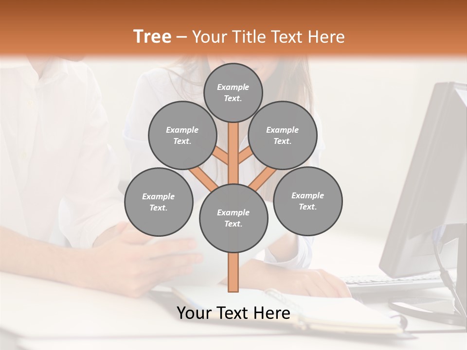 Young Adults Smiling Happy PowerPoint Template