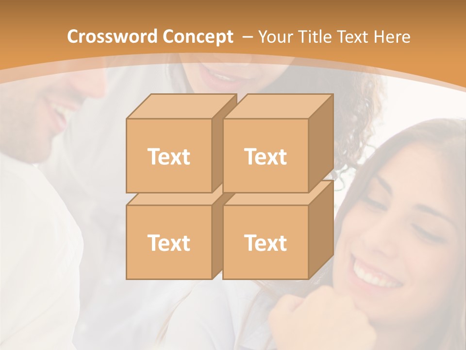 Business Pad Woman PowerPoint Template