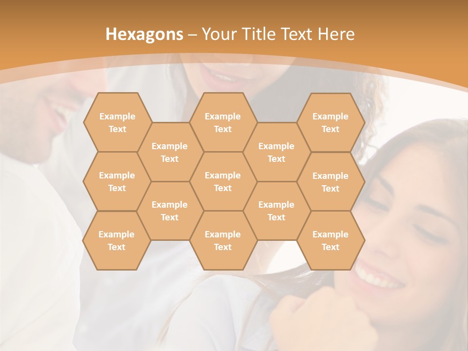 Business Pad Woman PowerPoint Template