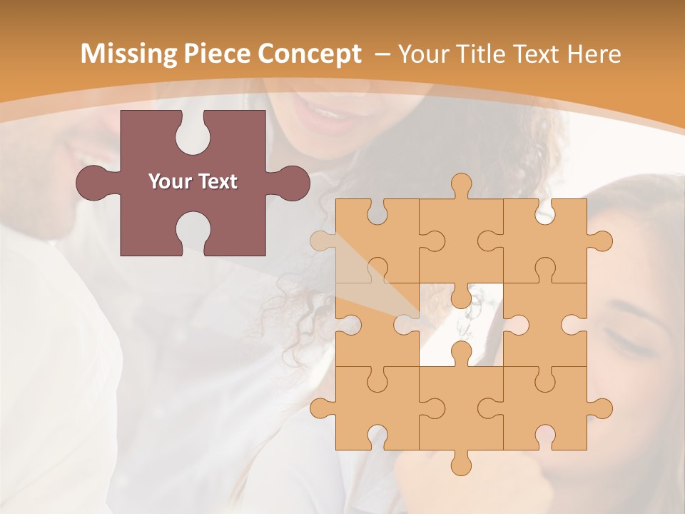 Business Pad Woman PowerPoint Template