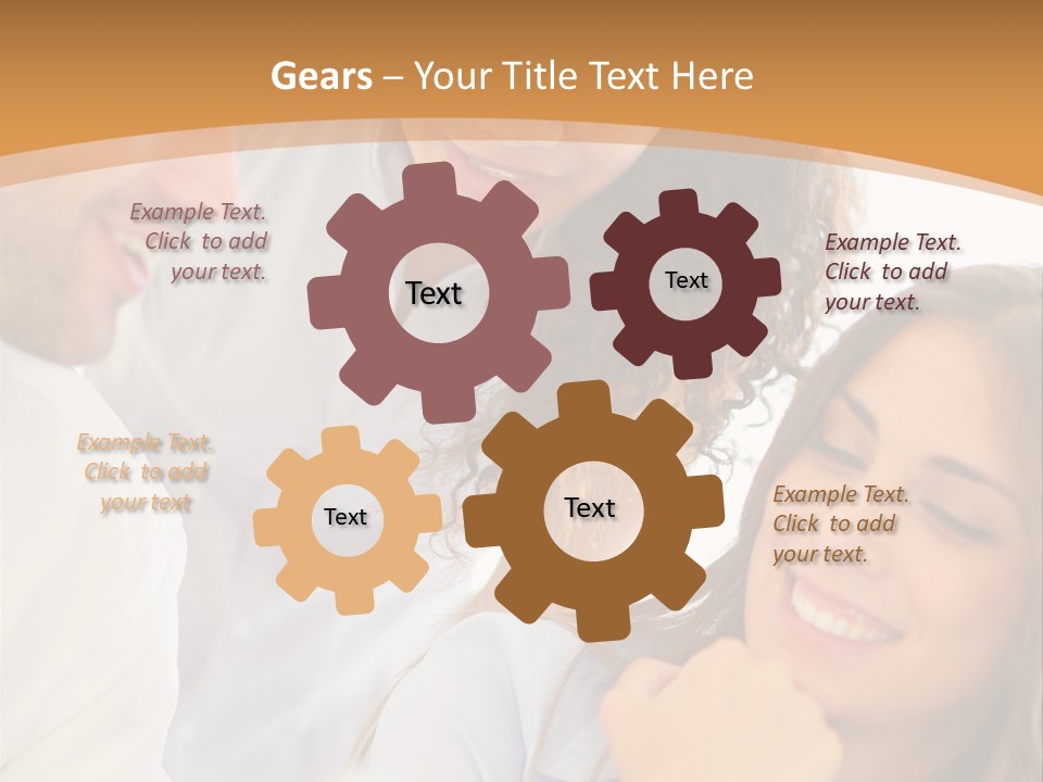 Business Pad Woman PowerPoint Template