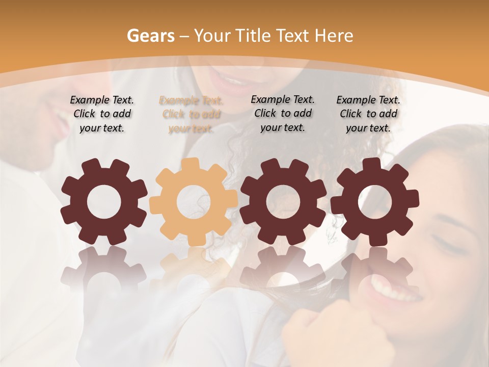 Business Pad Woman PowerPoint Template