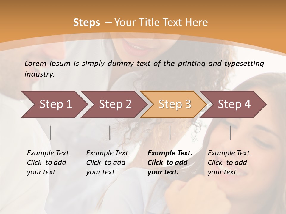 Business Pad Woman PowerPoint Template