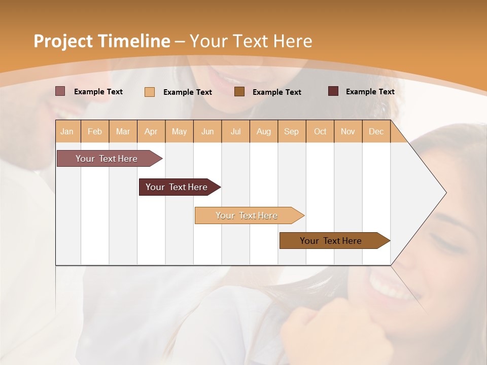 Business Pad Woman PowerPoint Template