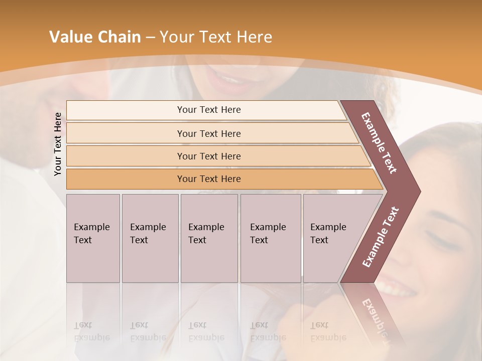 Business Pad Woman PowerPoint Template