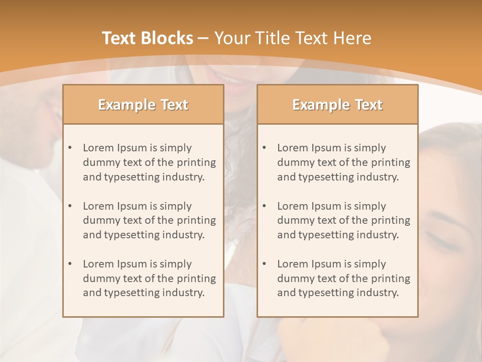 Business Pad Woman PowerPoint Template