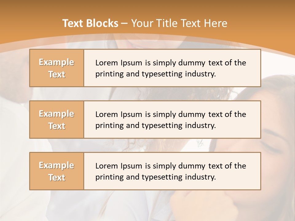 Business Pad Woman PowerPoint Template