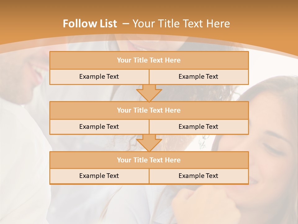 Business Pad Woman PowerPoint Template