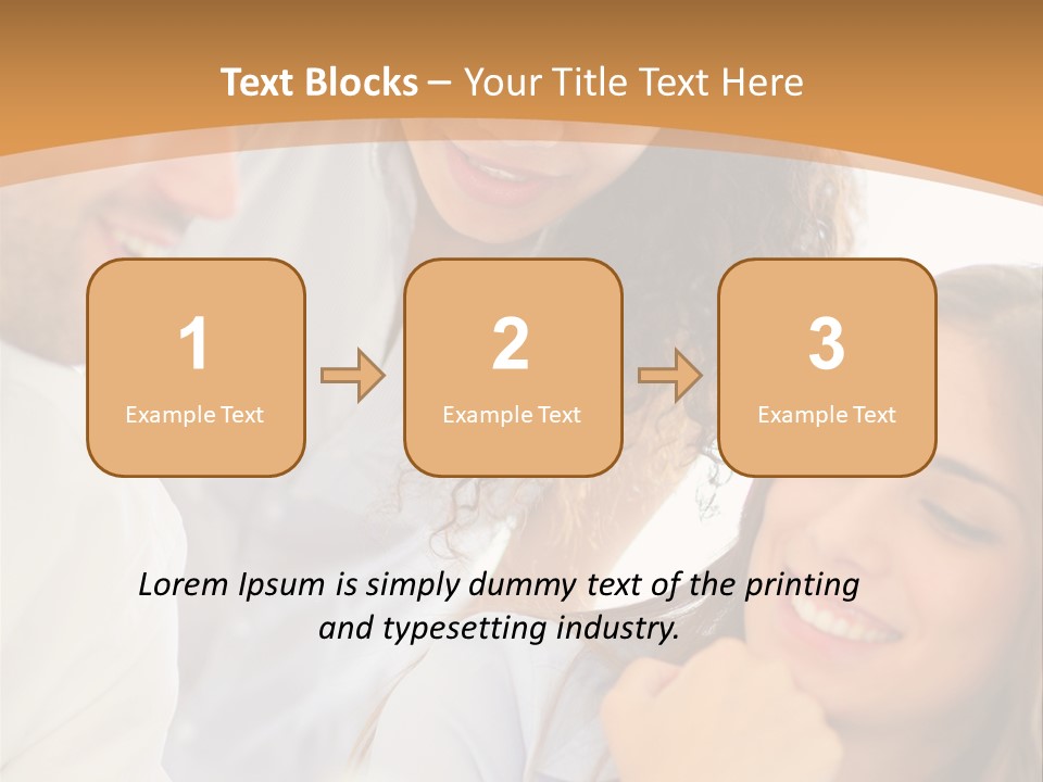 Business Pad Woman PowerPoint Template