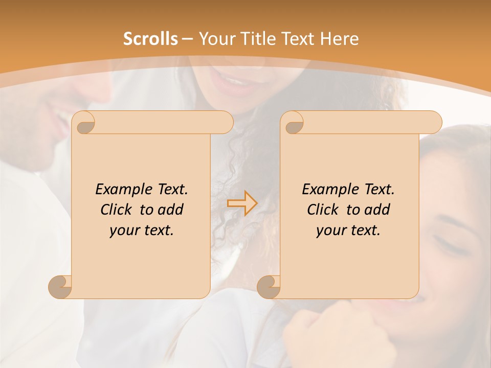 Business Pad Woman PowerPoint Template