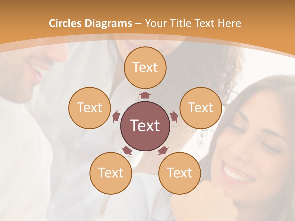 Business Pad Woman PowerPoint Template