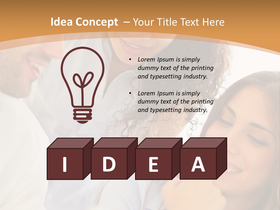 Business Pad Woman PowerPoint Template