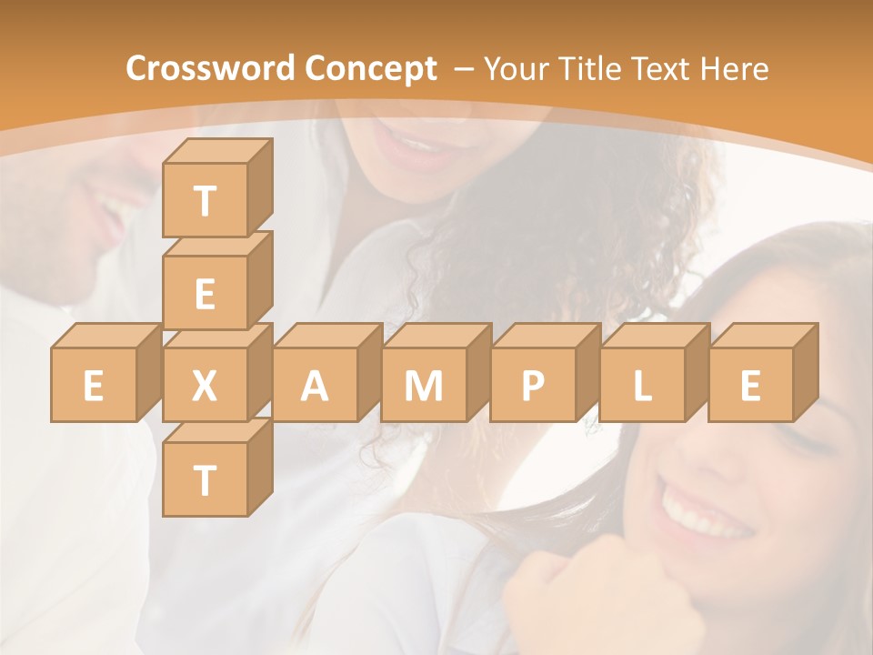 Business Pad Woman PowerPoint Template