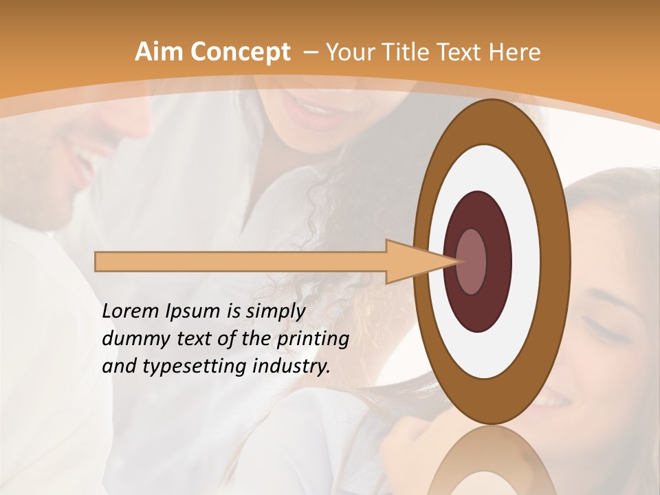 Business Pad Woman PowerPoint Template