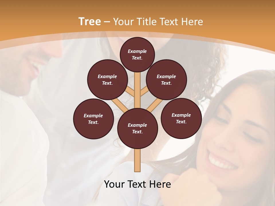 Business Pad Woman PowerPoint Template