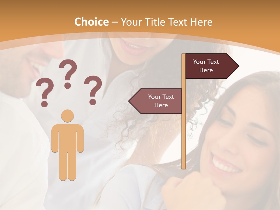 Business Pad Woman PowerPoint Template