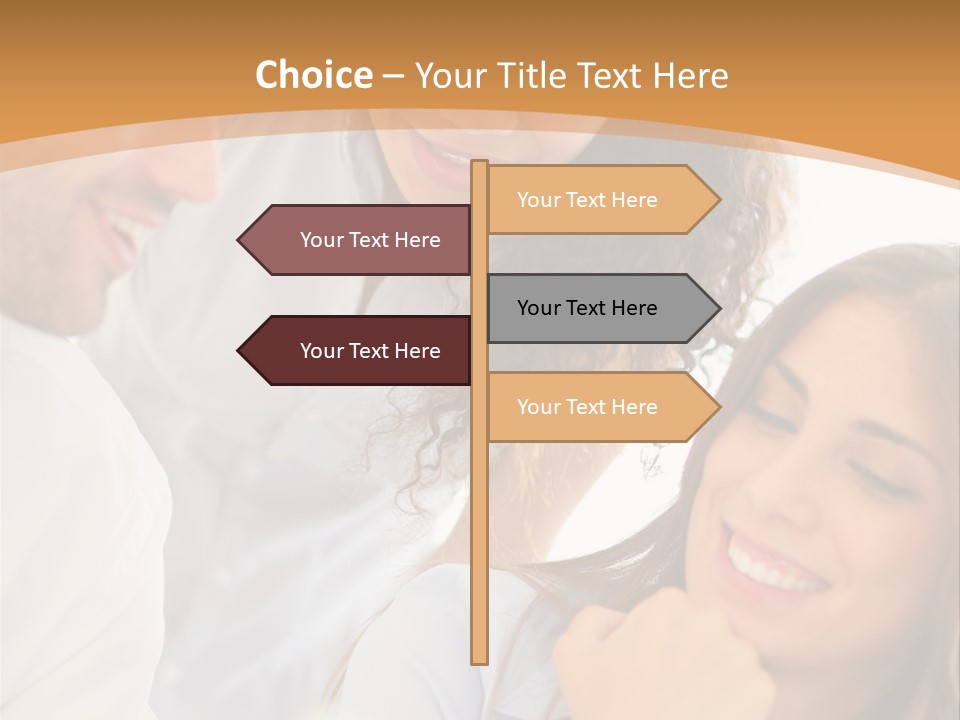 Business Pad Woman PowerPoint Template