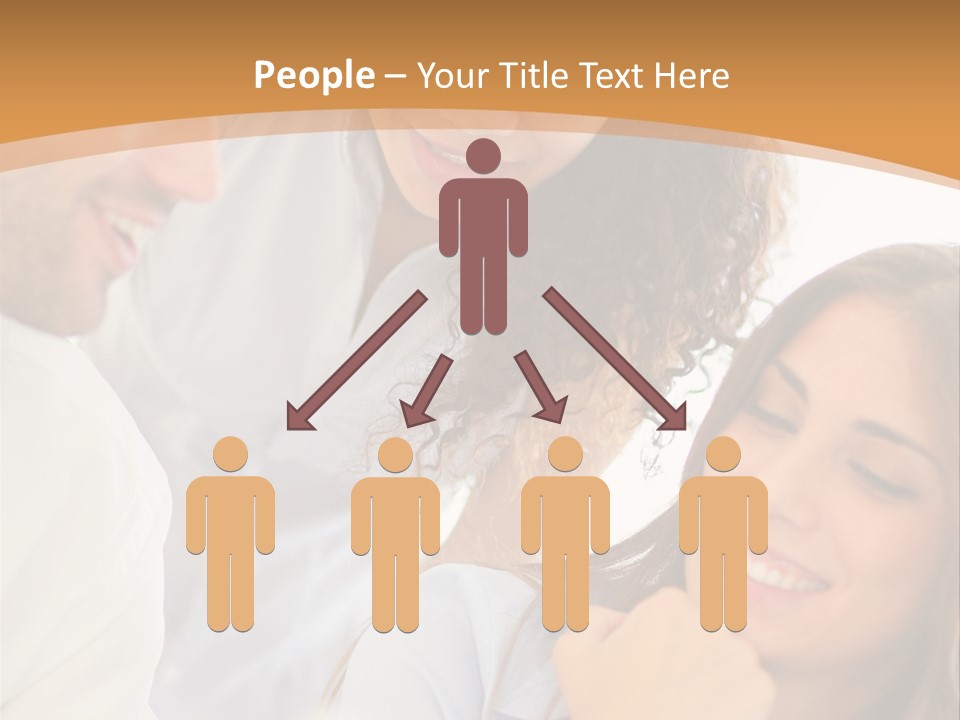 Business Pad Woman PowerPoint Template