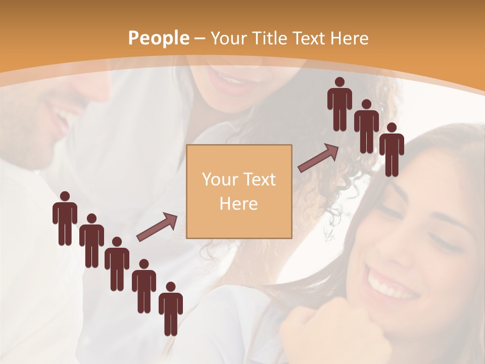 Business Pad Woman PowerPoint Template