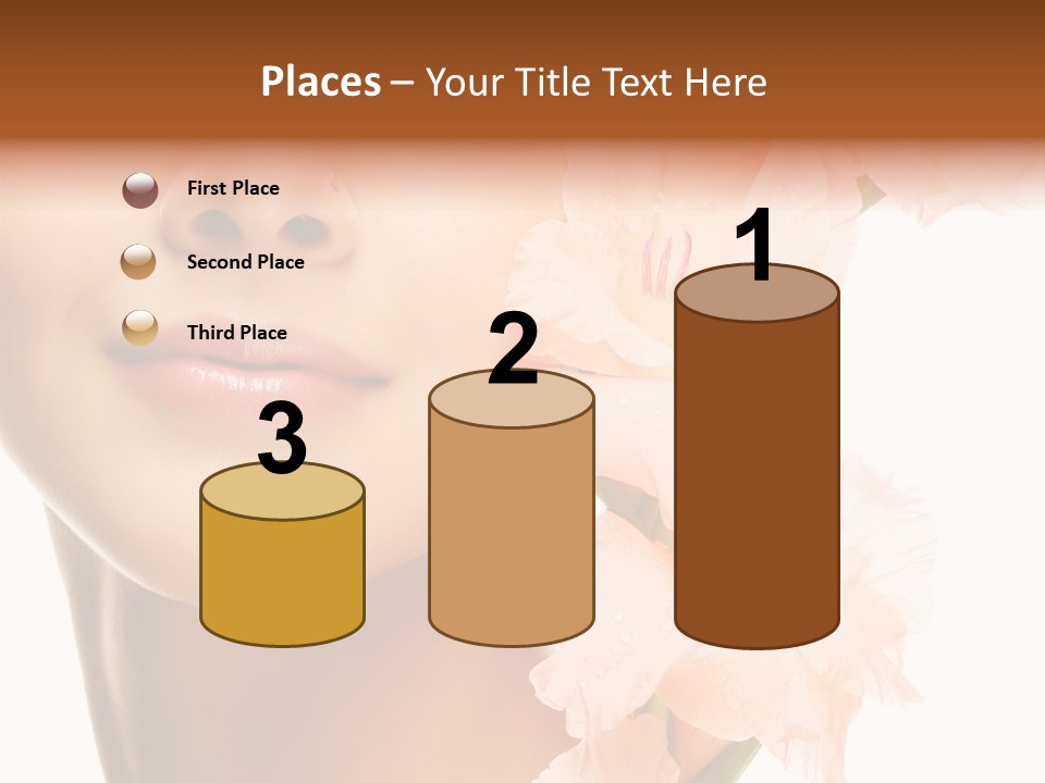 One Flower Purity PowerPoint Template