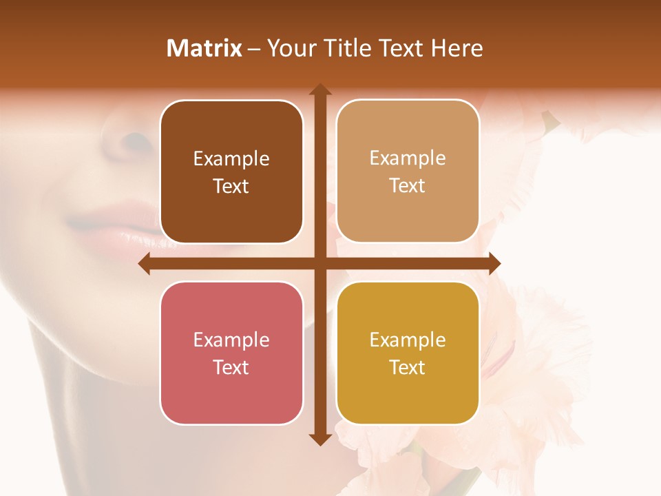 One Flower Purity PowerPoint Template