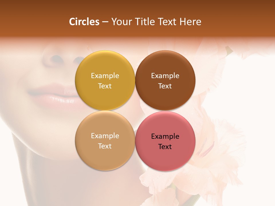 One Flower Purity PowerPoint Template
