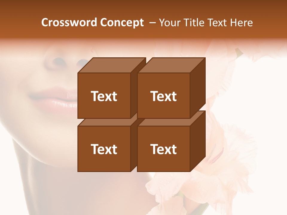 One Flower Purity PowerPoint Template