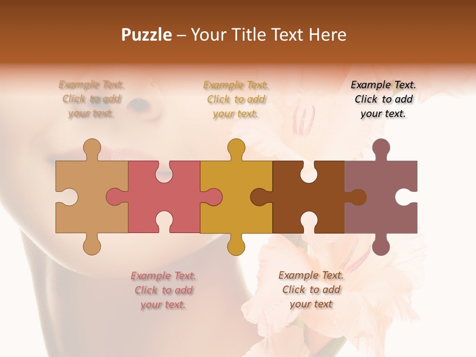 One Flower Purity PowerPoint Template