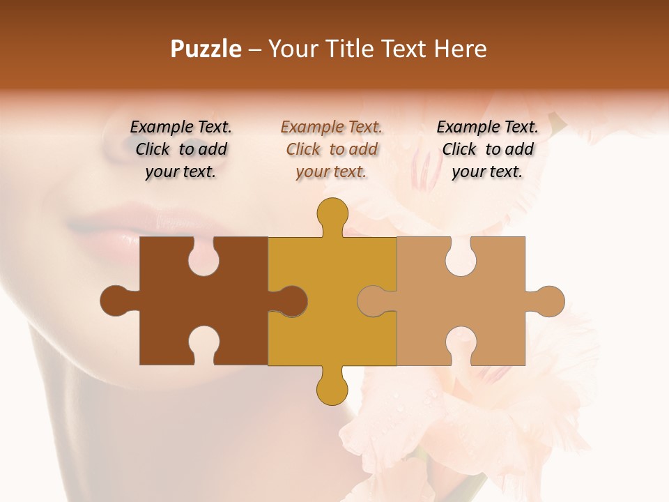 One Flower Purity PowerPoint Template