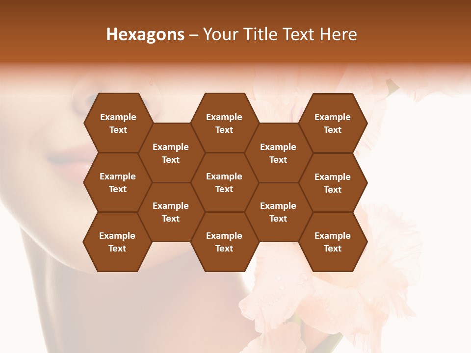 One Flower Purity PowerPoint Template