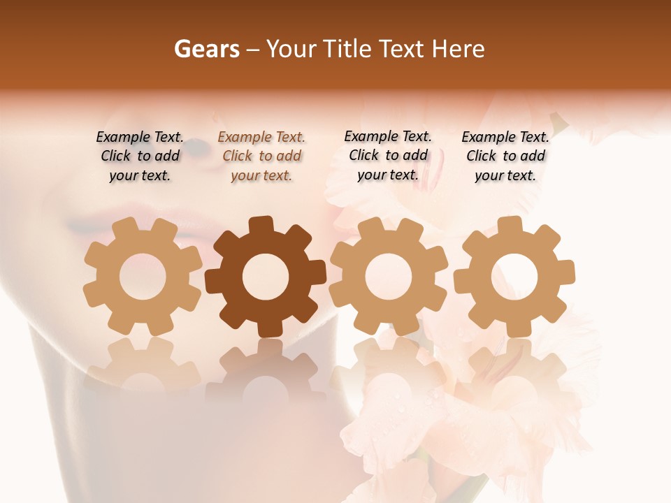 One Flower Purity PowerPoint Template