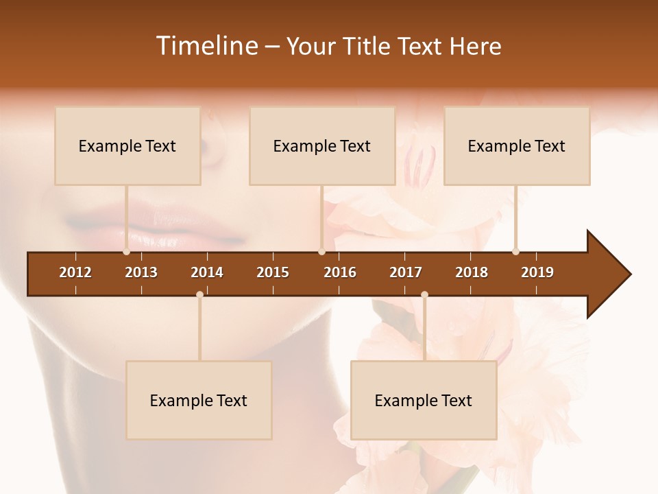 One Flower Purity PowerPoint Template