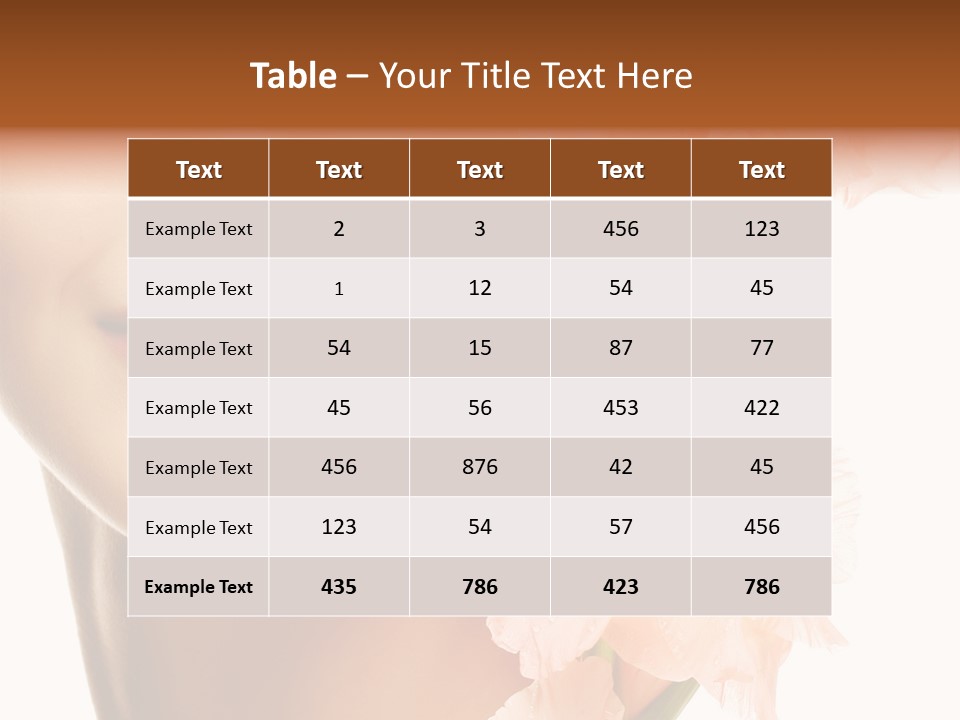 One Flower Purity PowerPoint Template