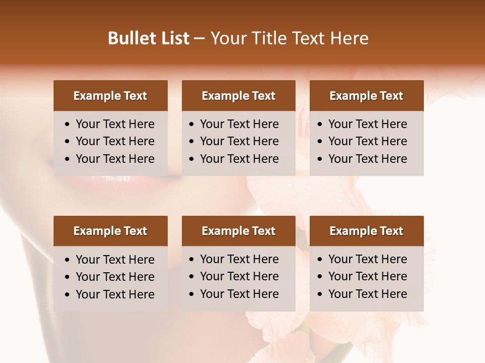 One Flower Purity PowerPoint Template