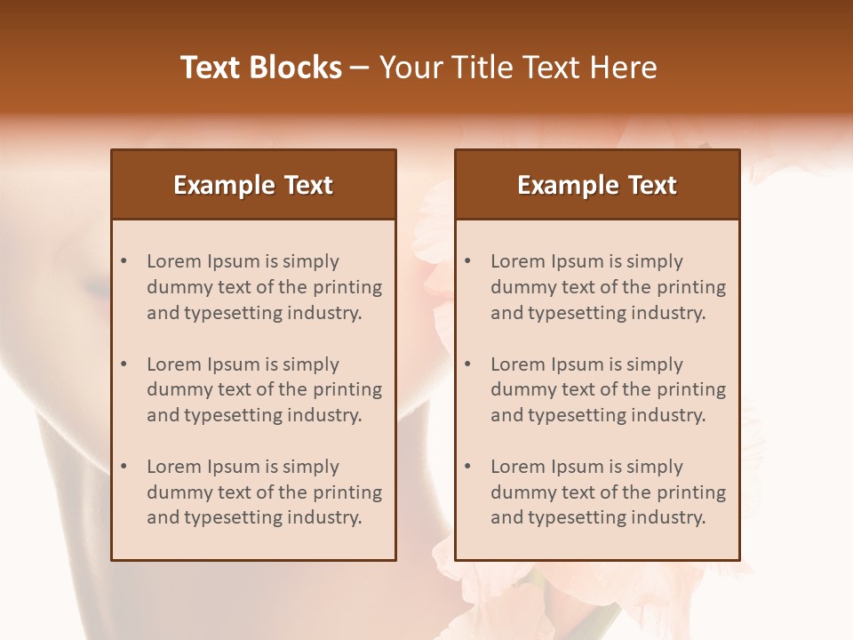 One Flower Purity PowerPoint Template