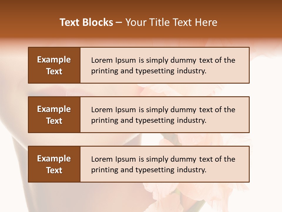 One Flower Purity PowerPoint Template