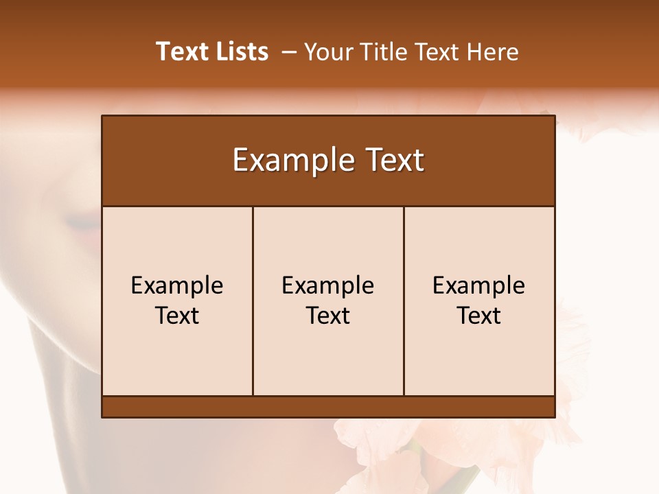 One Flower Purity PowerPoint Template