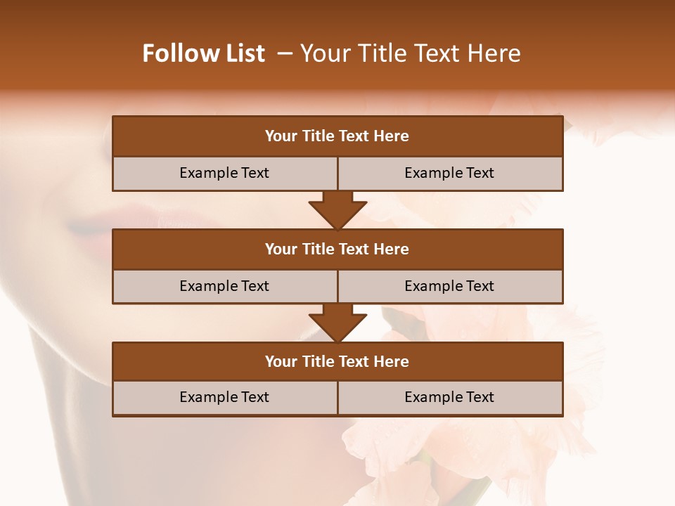 One Flower Purity PowerPoint Template